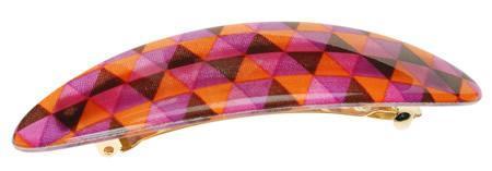 Coastline Medium Barrette - Checked Illusion