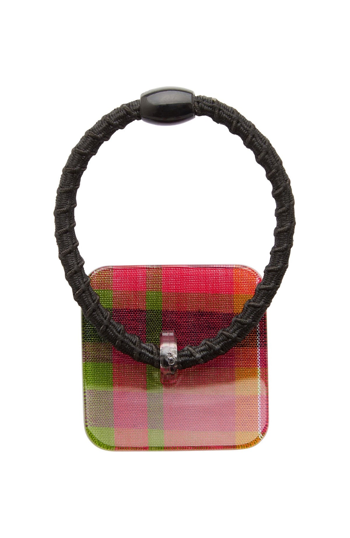 Curved Square Pony - Plaid