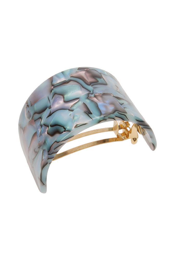 Wide Rectangle Ponytail Barrette - Classic