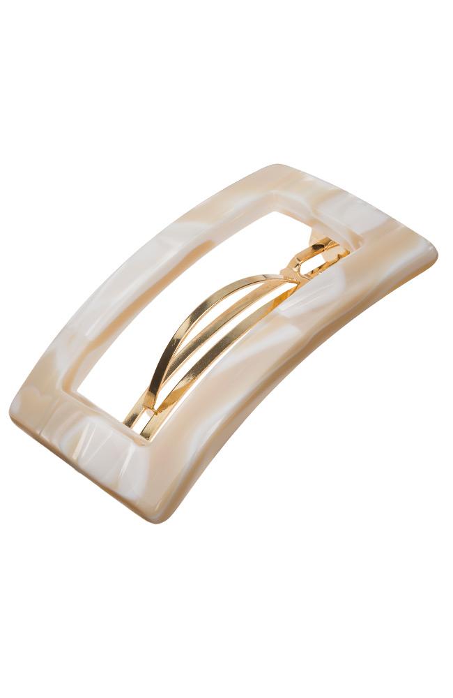 Camille Alba Cutout Hair Clip with French Barrette clasp, France Luxe