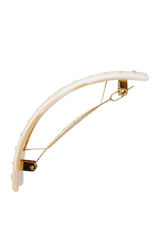 Studded Rectangle Volume Barrette