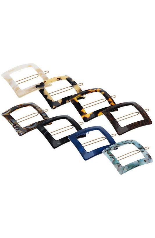 Square Cutout Tige Boule Barrette - Classic