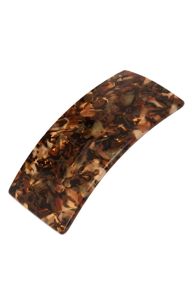Wide Rectangle Barrette - Pavlova