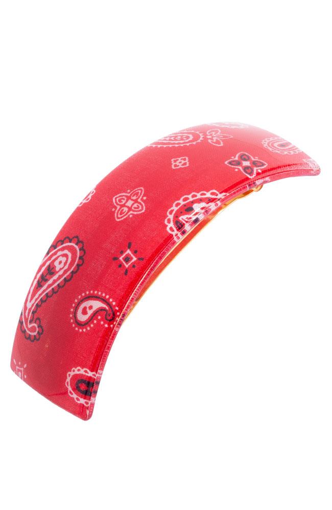 Rectangle Volume Barrette - Bandana