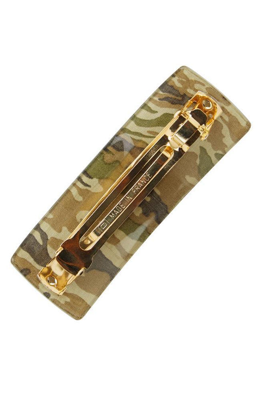 Rectangle Volume Barrette - Camo