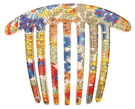 Handmade French Twist Comb - Floral Rhapsody