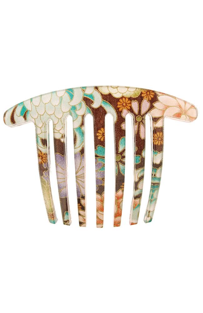 Handmade French Twist Comb - Chrysanthemum