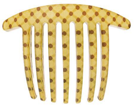 Handmade French Twist Comb - Optic Dot