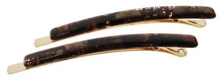 Bobby Pin Pair on Gold Wire - Eco-Friendly Acetate