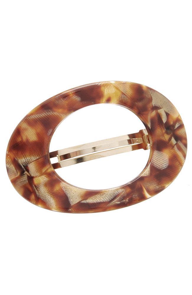 Large Cutout Oval Barrette - Classic