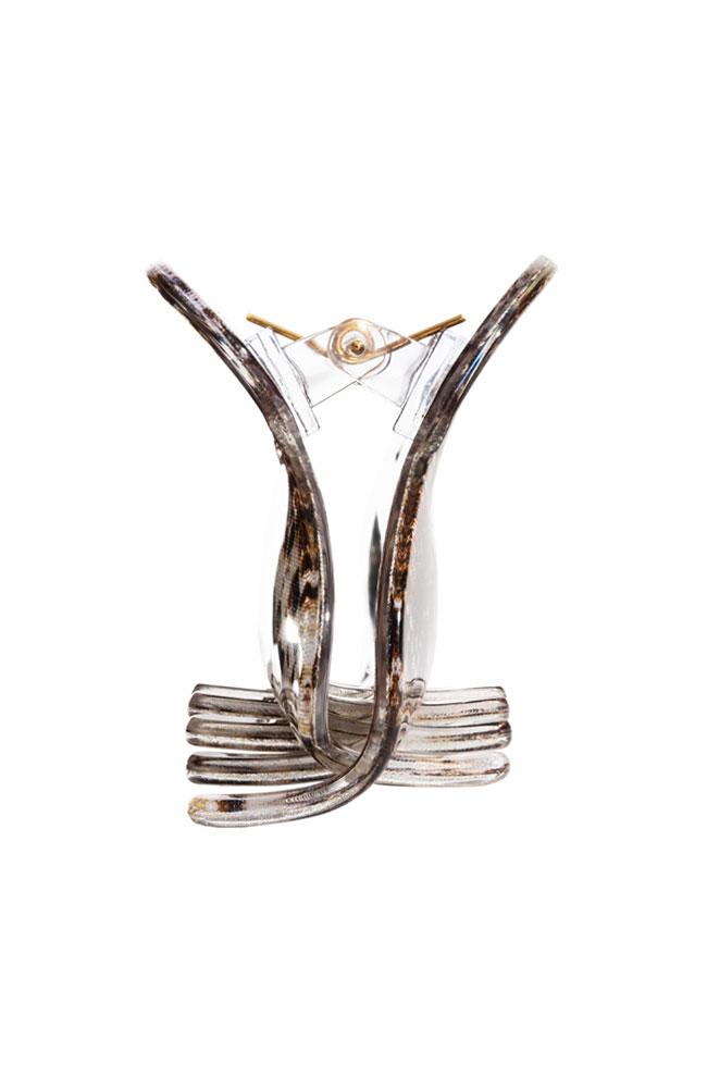Anaconda Snake Print Hair Claw side view, Couture Jaw by France Luxe