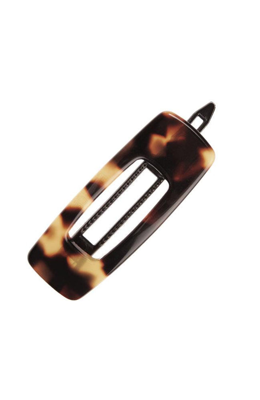 Mini Cutout Rectangle Plastic Tige Boule Barrette - Classic