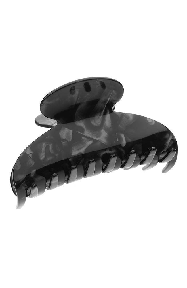 Large hair clip for thick hair, Nacro Black Large Couture Jaw made in France by France Luxe