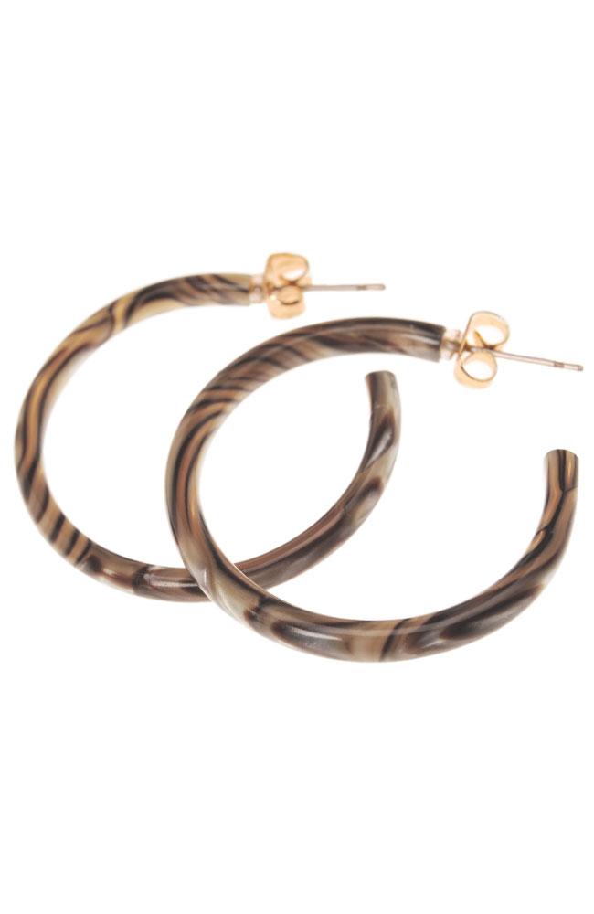 Skinny Medium Hoop Earrings