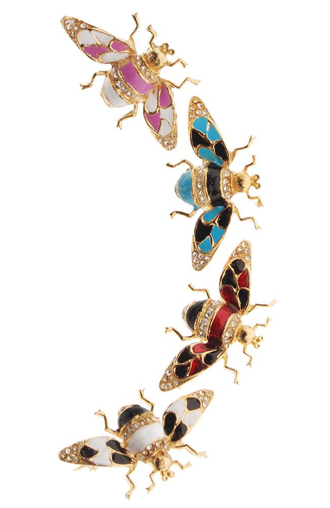 Buzzing Bee Enamel Brooch