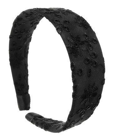 1 1/2" Headband - Silk Eyelet/Silk Charmeuse