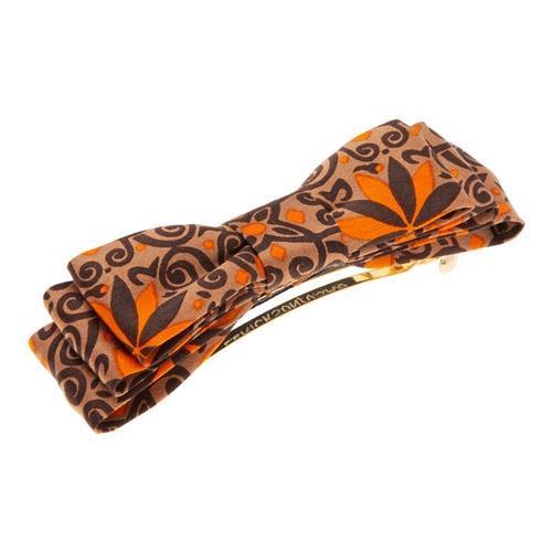 Petite Bow Barrette - Mosaic Flowers