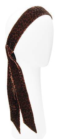 Narrow Elastic Loop Headband - Velvet Leopard