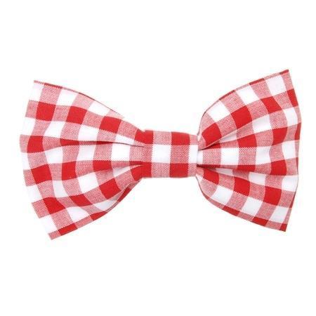 Jules Bow Barrette - Wide Gingham