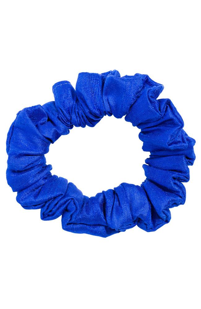 L. Erickson USA Small Pony/Scrunchie - Royal Blue, Silk Dupioni