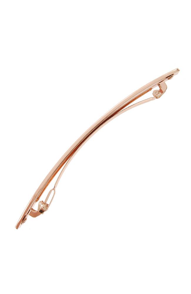 Brushed Metal Long and Skinny Barrette