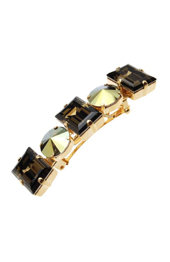 Small Sienna Crystal Barrette