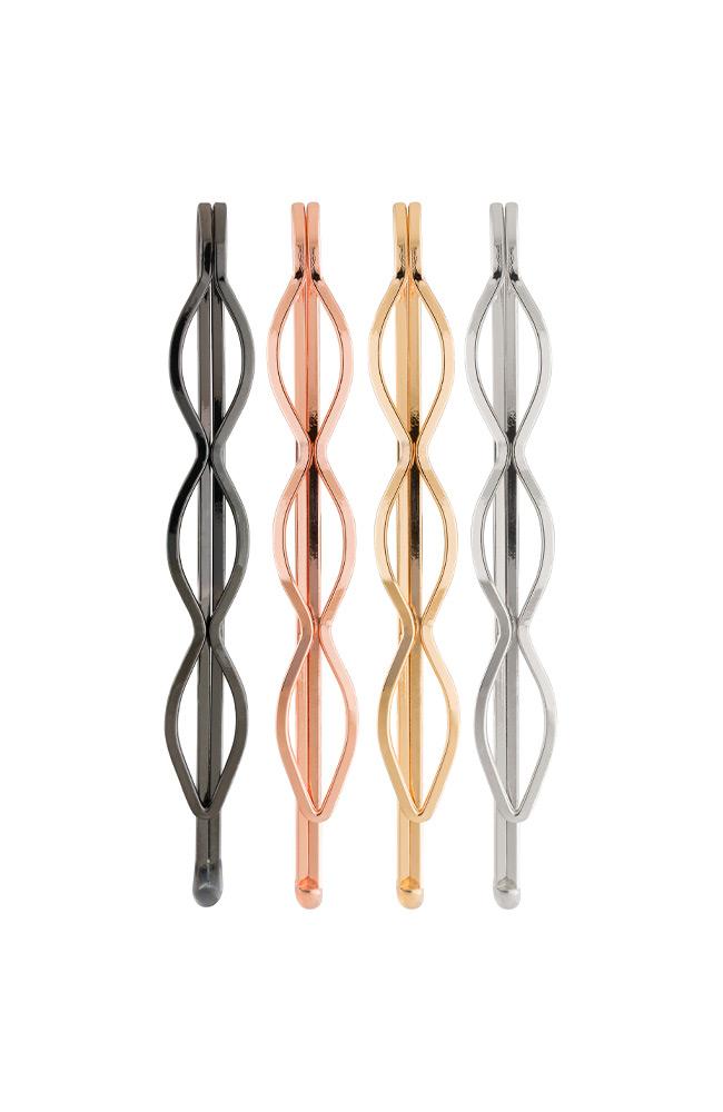 Cutout Ovals Bobby Pin 4-Pack