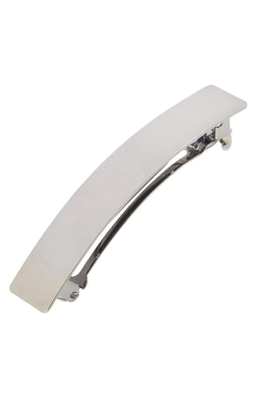 Shiny Metal Small Rectangle Barrette