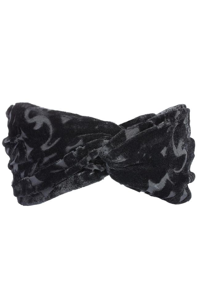 Printed Interlocking Headband - Burnout Velvet