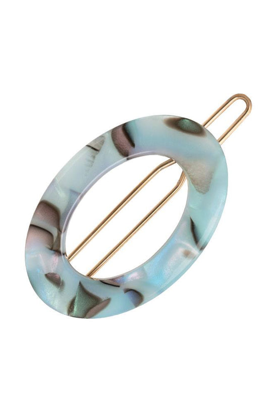 New Cutout Oval Tige Boule Barrette - Classic