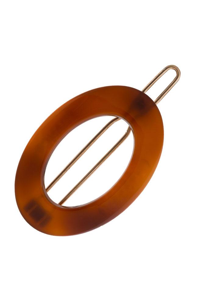 New Cutout Oval Tige Boule Barrette - Classic