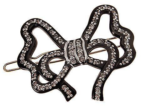 Dashing Crystal Bow Tige Boule Barrette