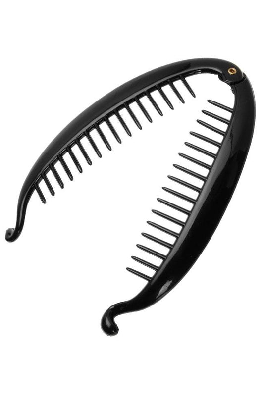Banana hair clip, open view, by France Luxe