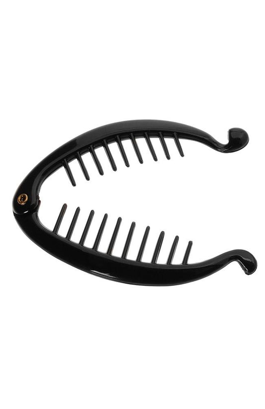 Open view of small banana clip