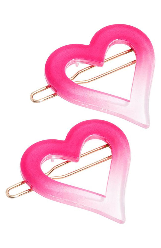 Sweetheart Tige Boule Barrette Pair