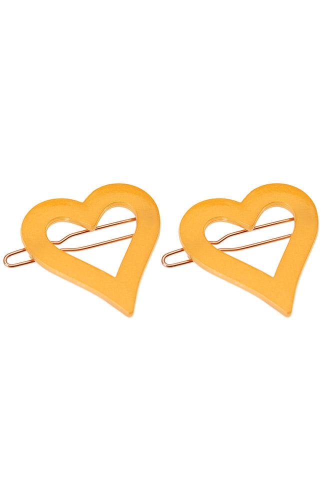 Sweetheart Tige Boule Barrette Pair