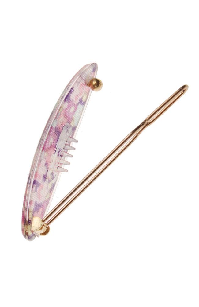 Mini Oblong Tige Boule Barrette - Petite Fleur