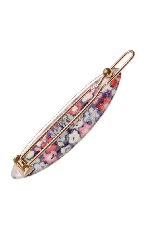 Mini Oblong Tige Boule Barrette - Petite Fleur
