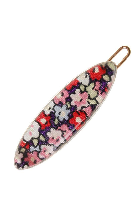 Mini Oblong Tige Boule Barrette - Petite Fleur
