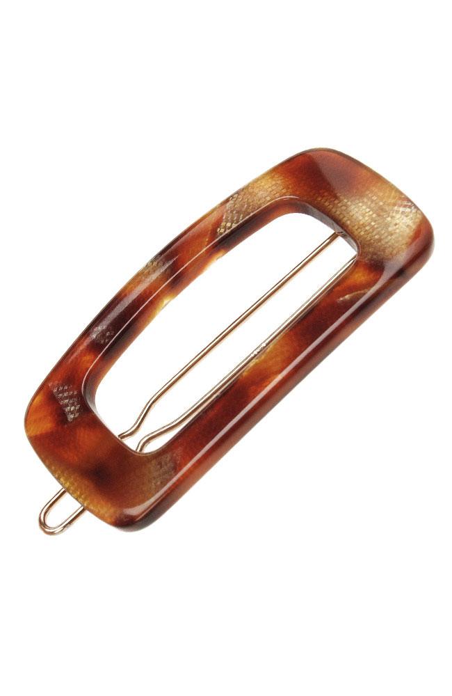 Rounded Cutout Rectangle Tige Boule Barrette - Classic
