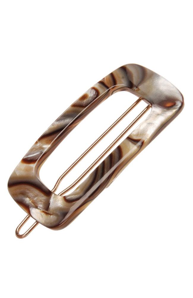Rounded Cutout Rectangle Tige Boule Barrette - Classic