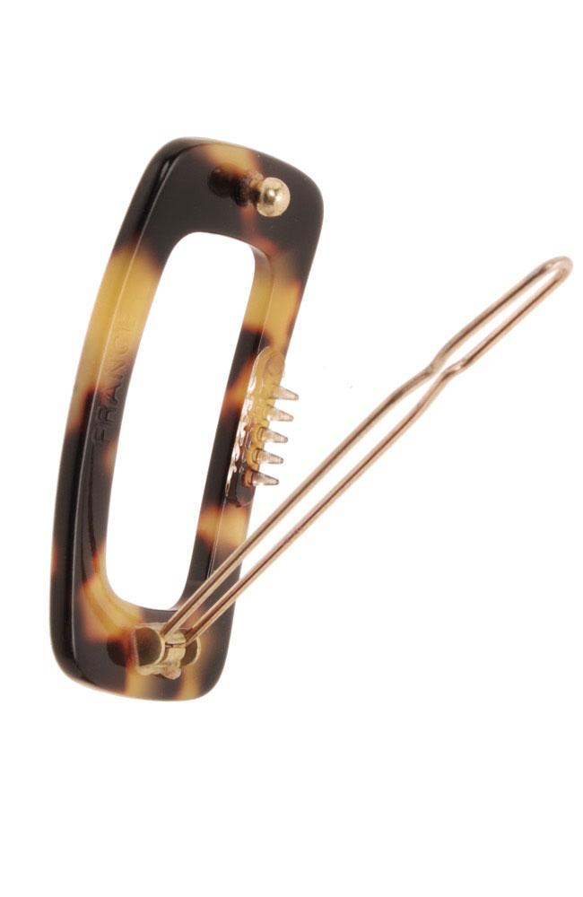 Rounded Cutout Rectangle Tige Boule Barrette - Classic