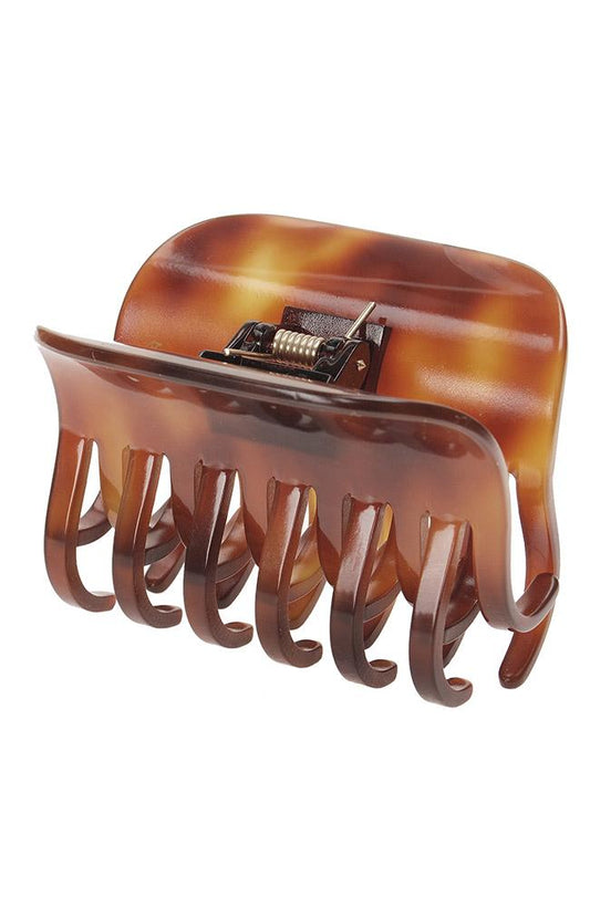 Large Double Tooth Claw Hair Clip, Tortoise by France Luxe