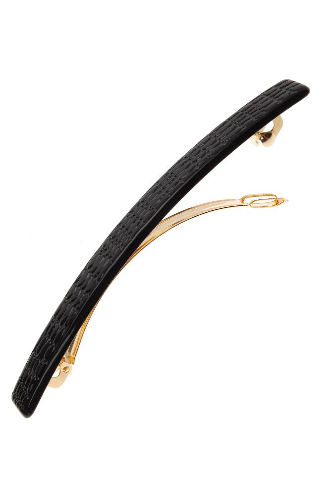 Kona Long and Skinny Barrette - Embossed Croc