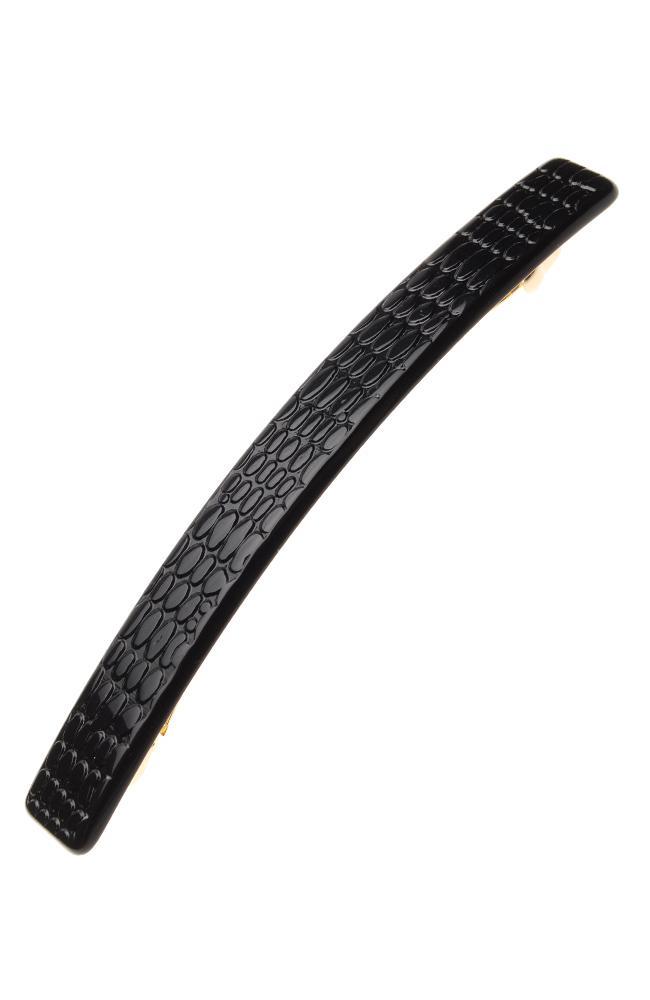 Kona Long and Skinny Barrette - Embossed Croc