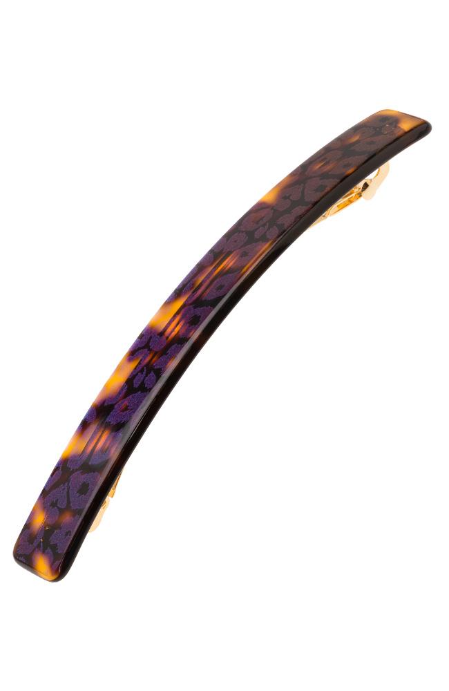 Kona Long and Skinny Barrette - Shiny Leopard