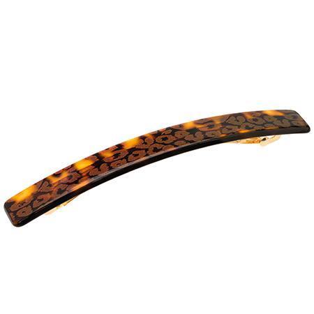 Kona Long and Skinny Barrette - Shiny Leopard