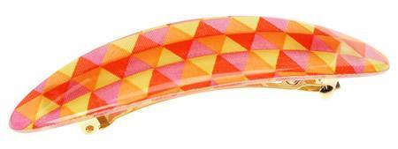 Coastline Medium Barrette - Checked Illusion