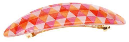 Coastline Medium Barrette - Checked Illusion