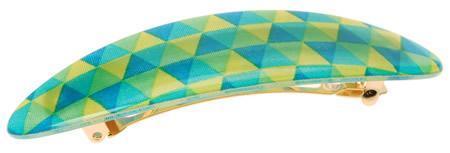 Coastline Medium Barrette - Checked Illusion
